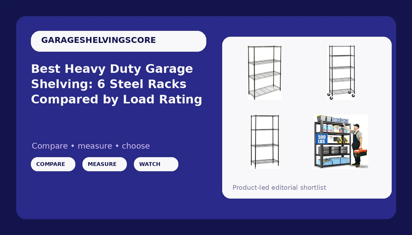 Best Heavy Duty Garage Shelving: 6 Steel Racks Compared by Load Rating