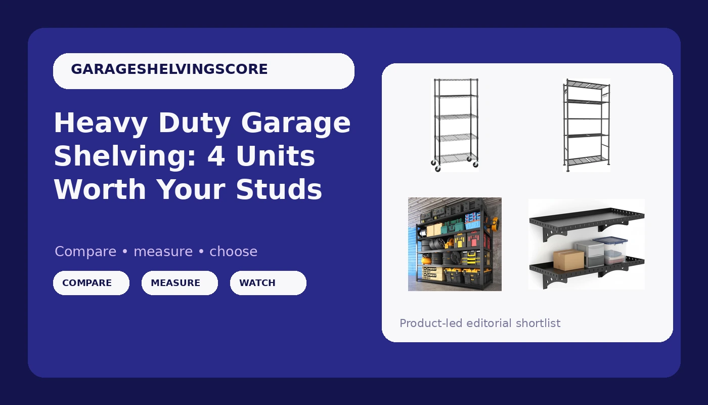 Heavy Duty Garage Shelving: 4 Units Worth Your Studs