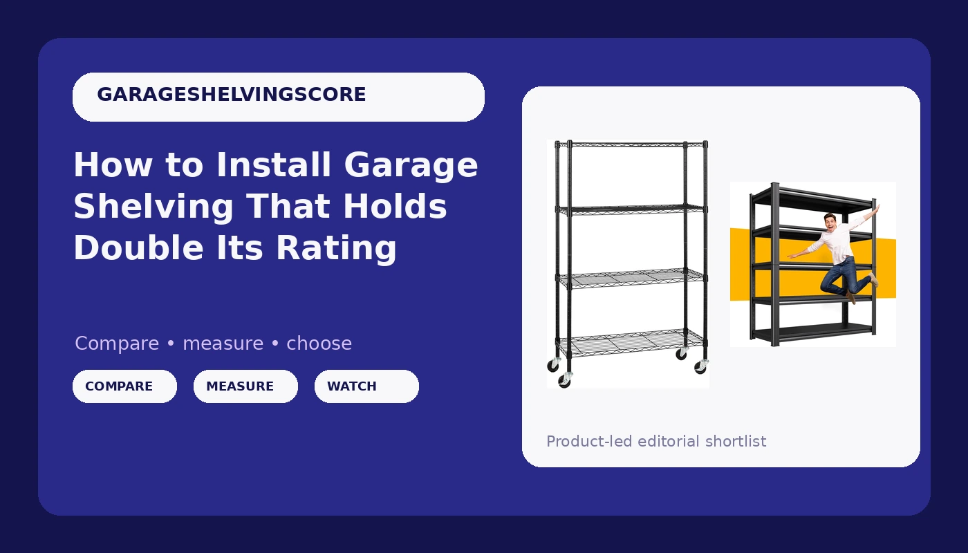 How to Install Garage Shelving That Holds Double Its Rating
