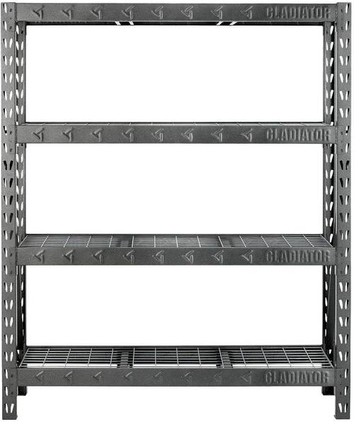 Gladiator 4-Shelf 60 in. W x 72 in. H x 18 in. D Welded Steel Garage Shelving Unit