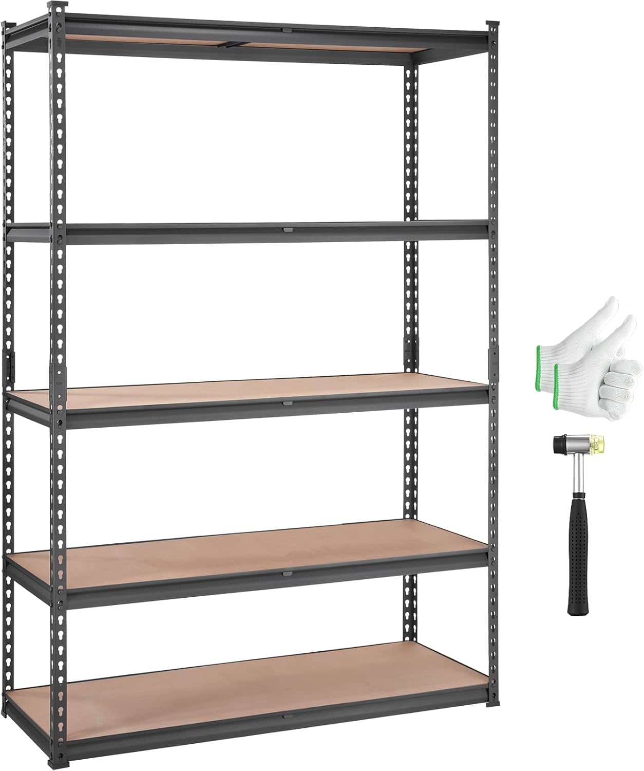 VEVOR Storage Shelves 5-Tier Adjustable 2000 lbs 48x18x72 Shelving Unit