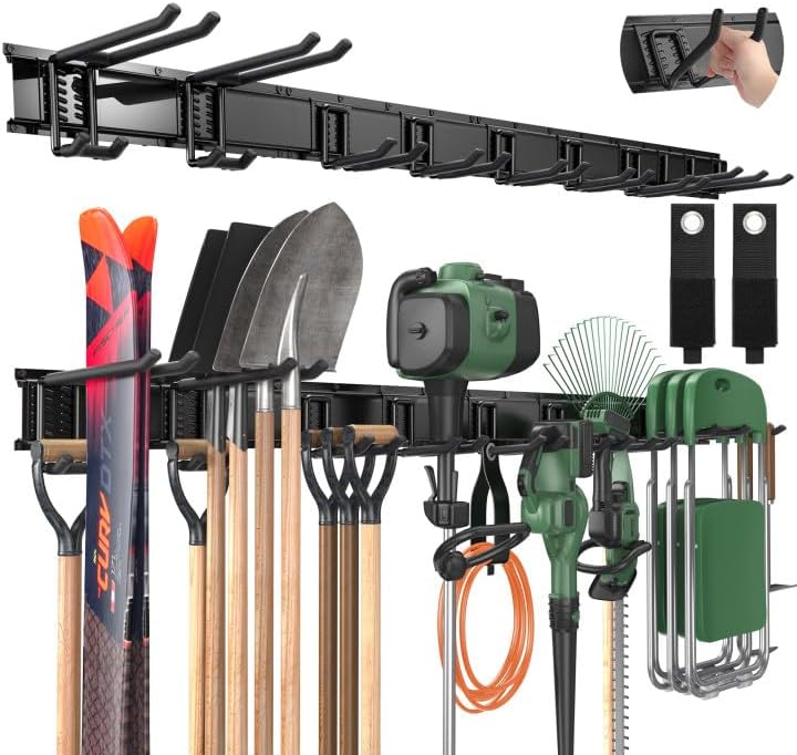 LBT 66" Garage Tool Organizer Wall Mount - 720lbs Garden Tool Organizer