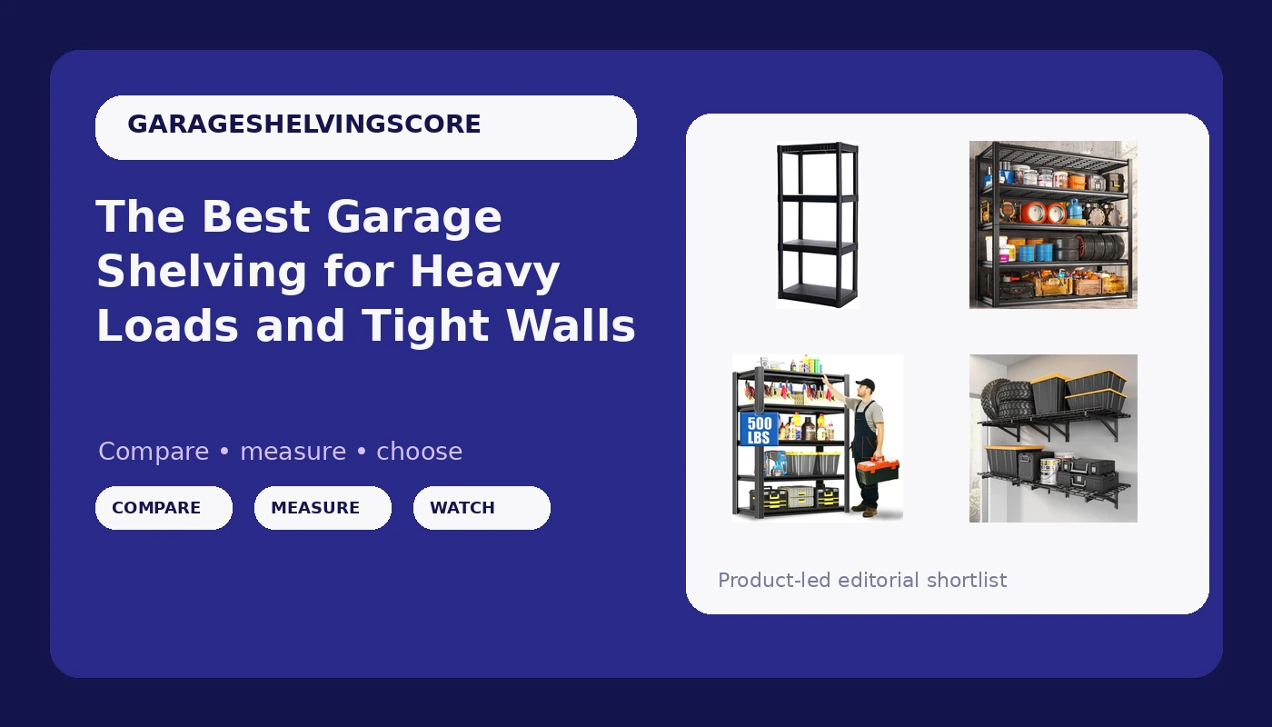 The Best Garage Shelving for Heavy Loads and Tight Walls